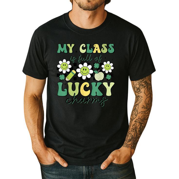 My Class Is Full Of Lucky Charms St Patricks Day Teacher Men's Casual T-Shirt