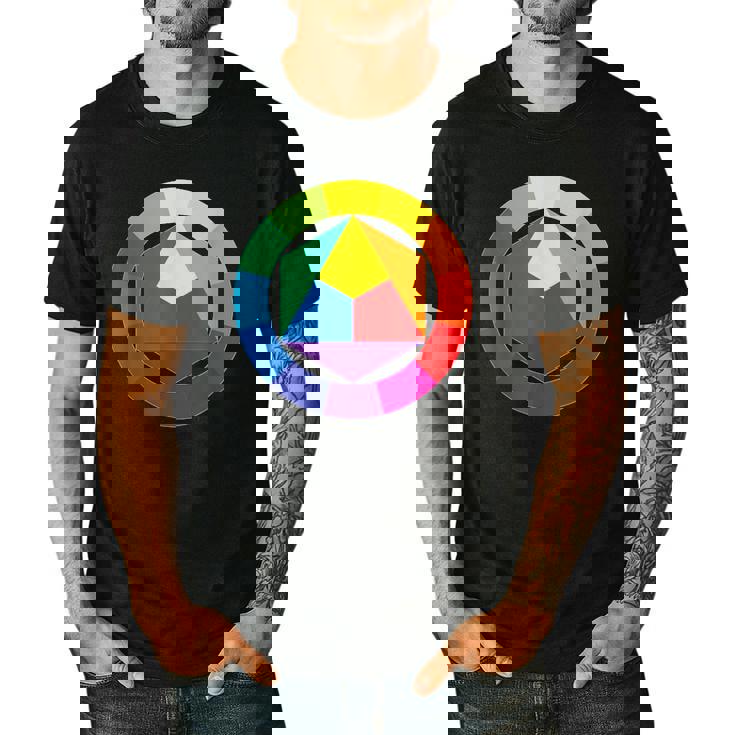 Color Wheel Palette Shirt Artist Painter Art Teacher Tshirt Men&#x27;s Casual T-Shirt