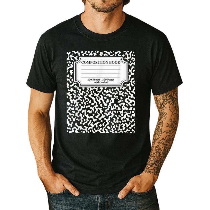 Composition Notebook Matching Group Halloween Teachers Men's Casual T-Shirt
