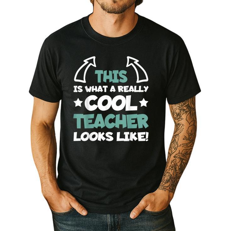 Cool Teacher Saying Teaching Student Men Women Men's Casual T-Shirt