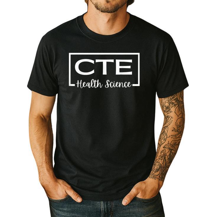 CTE Career And Technical Education -Adults CTE Teacher Health Theme Small Short Sleeve Men's Casual T-Shirt