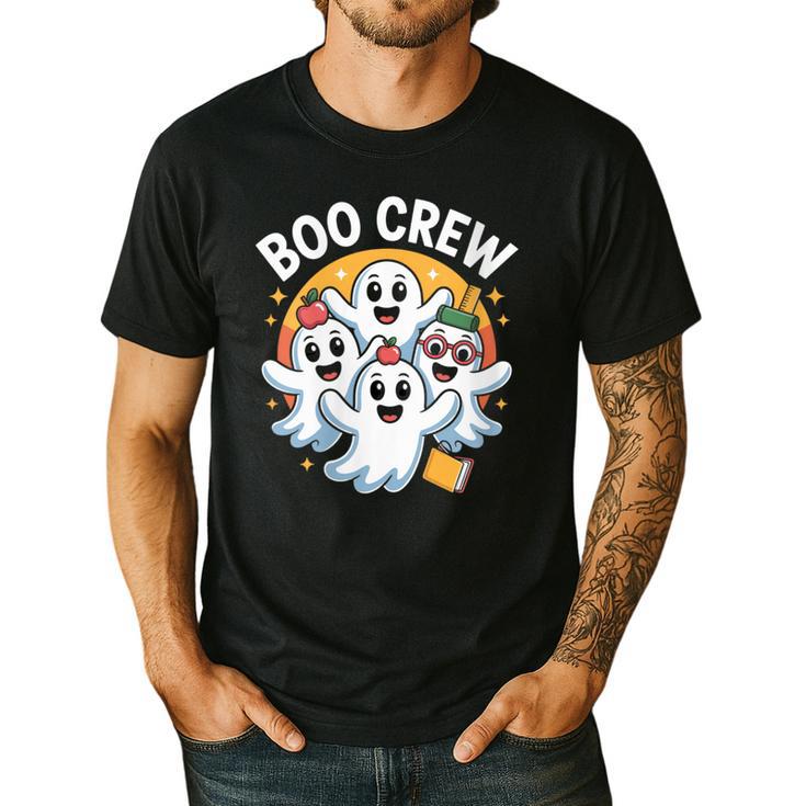 Cute Group Matching Teachers Halloween Men's Casual T-Shirt