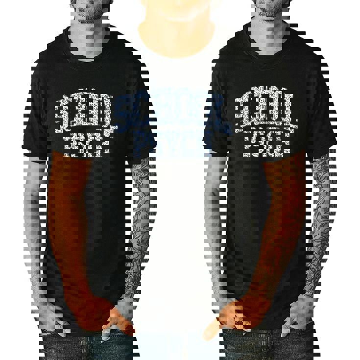 Cute Wildflower School Psych Teacher School Psychologist Men&#x27;s Casual T-Shirt