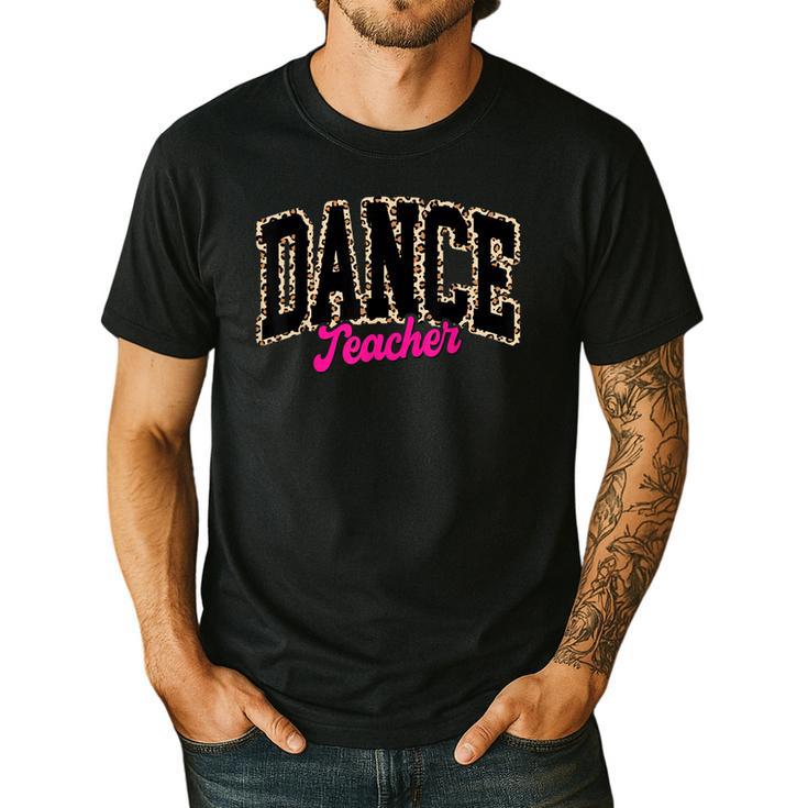Dance Teacher Leopard Dancing Life Girls Women Dancer Men's Casual T-Shirt