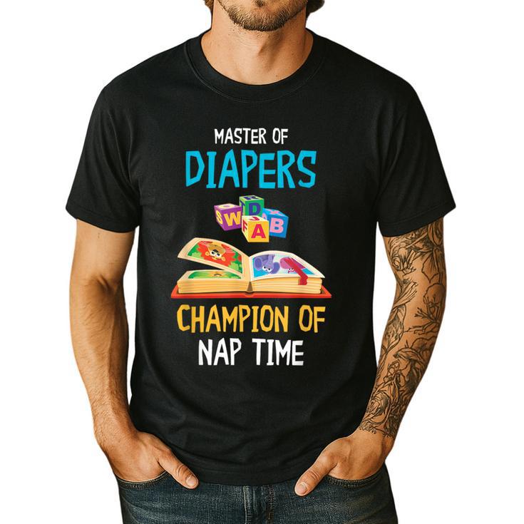 Daycare Provider Master Of Diapers Childcare Teacher Men's Casual T-Shirt