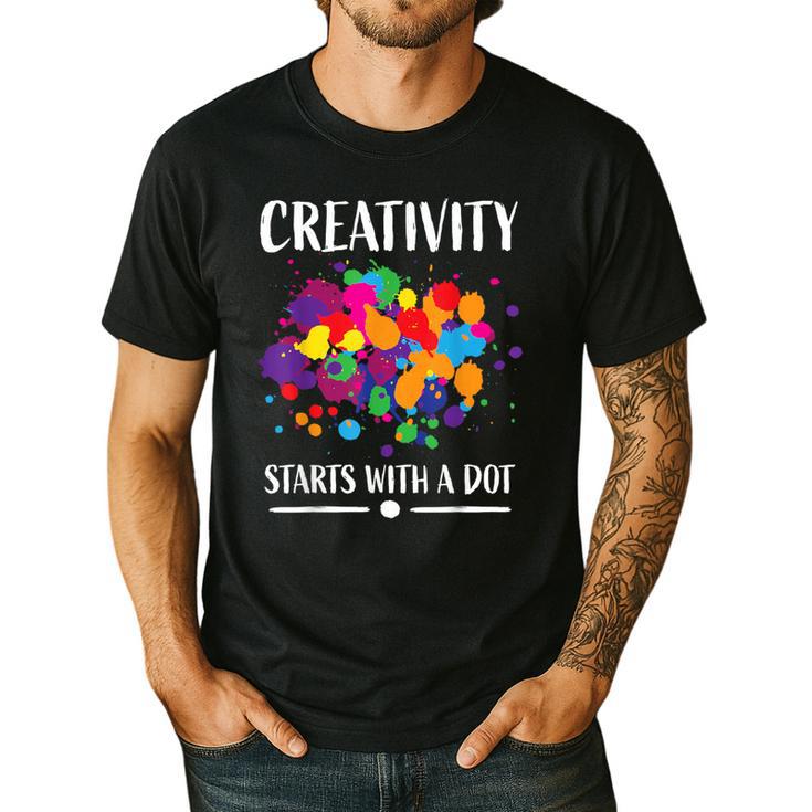 Dot Day Shirt Women Men Kids Girls Boys Teacher 2024 Dot Day Men's Casual T-Shirt