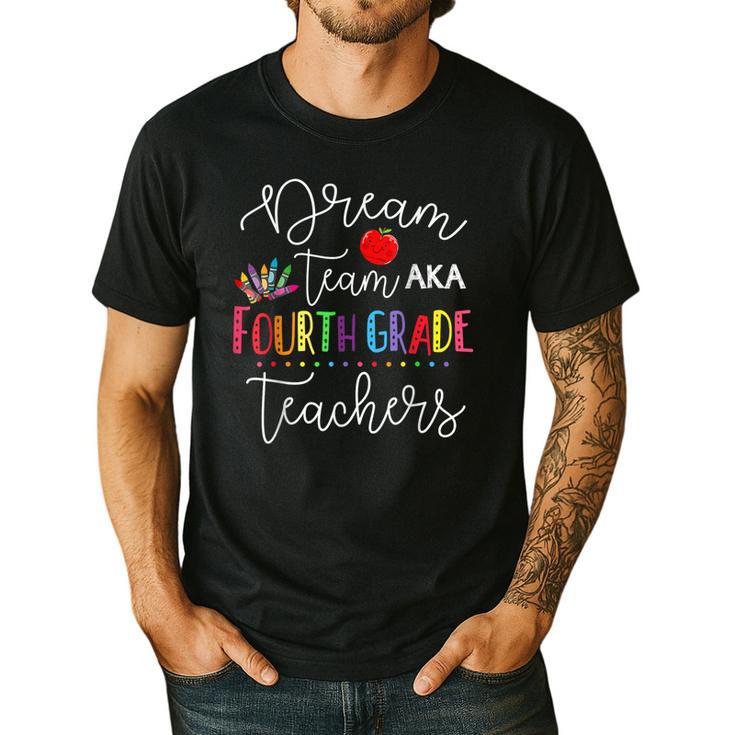 Dream Team Fourth Grade Teachers Back To School 4th Grade Men's Casual T-Shirt