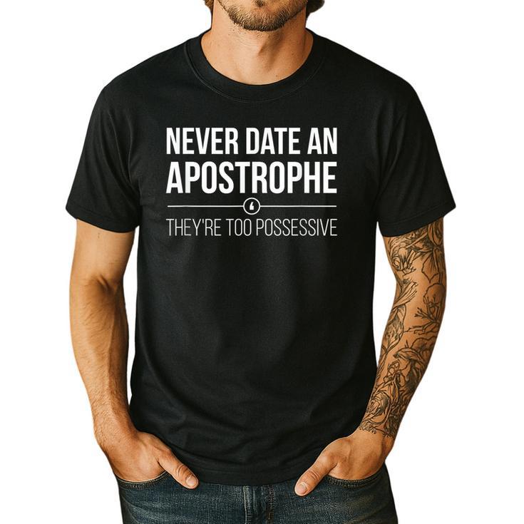 English Teacher Grammar Pun Shirt Men's Casual T-Shirt