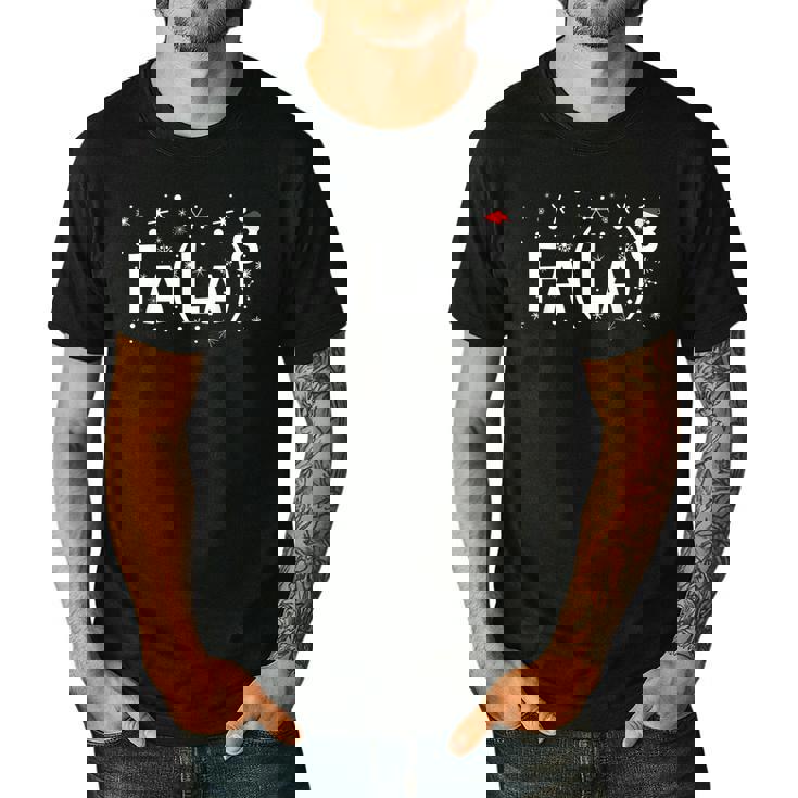 Fa La 8 Shirt Math Teacher Christmas Men&#x27;s Casual T-Shirt