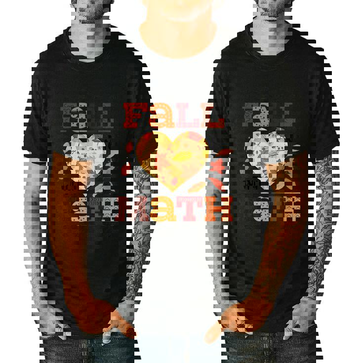 Fall Teacher Fall In Love With Math Math Thanksgiving For Men Women Men&#x27;s Casual T-Shirt