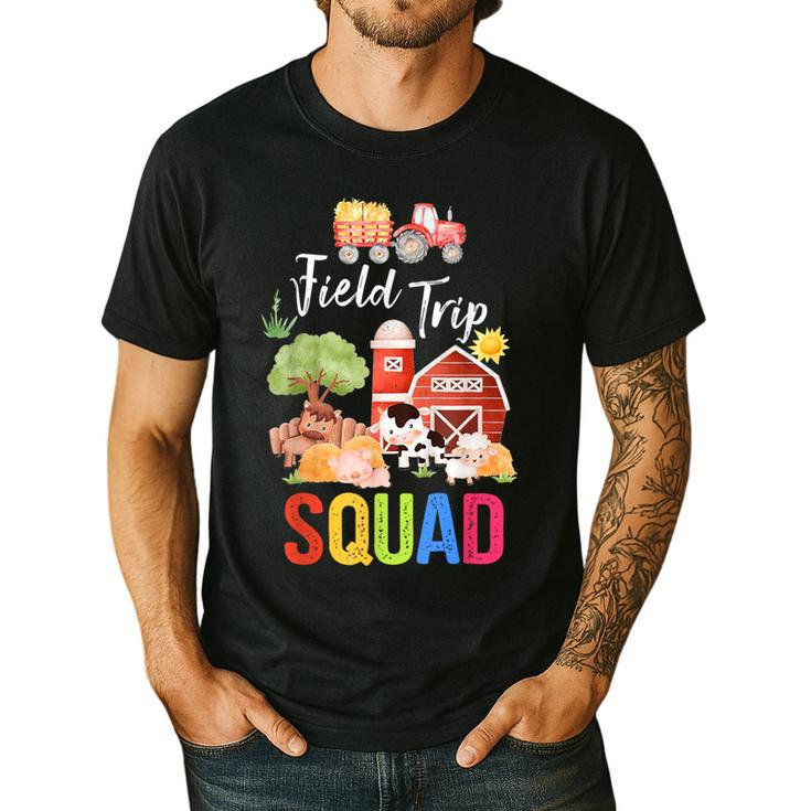 Farm Trip Field Trip Squad Farm Visit Teachers Students Men's Casual T-Shirt