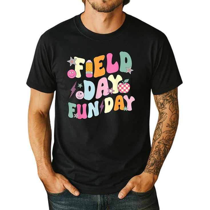 Field Day Fun Day Last Day Of School Teacher Student Men's Casual T-Shirt Field Day Fun Day Last Day Of School Teacher Student Men's Casual T-Shirt