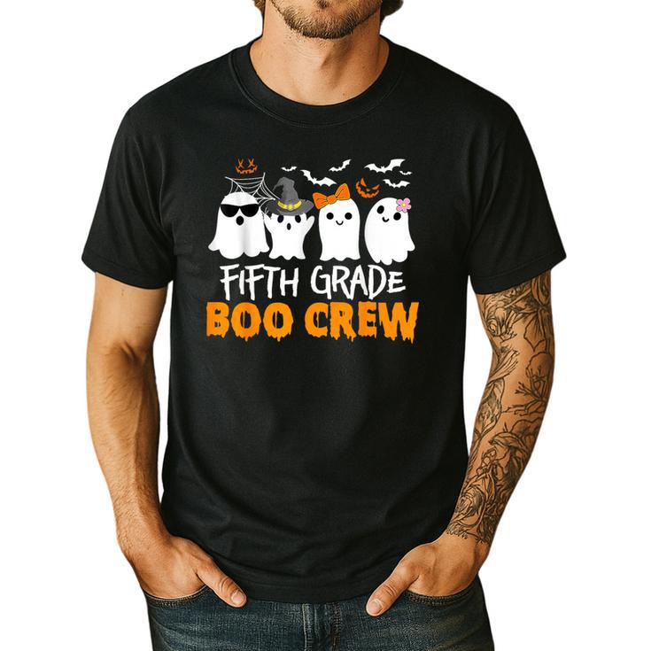 Fifth Grade Boo Crew Halloween Teacher Costume Men's Casual T-Shirt
