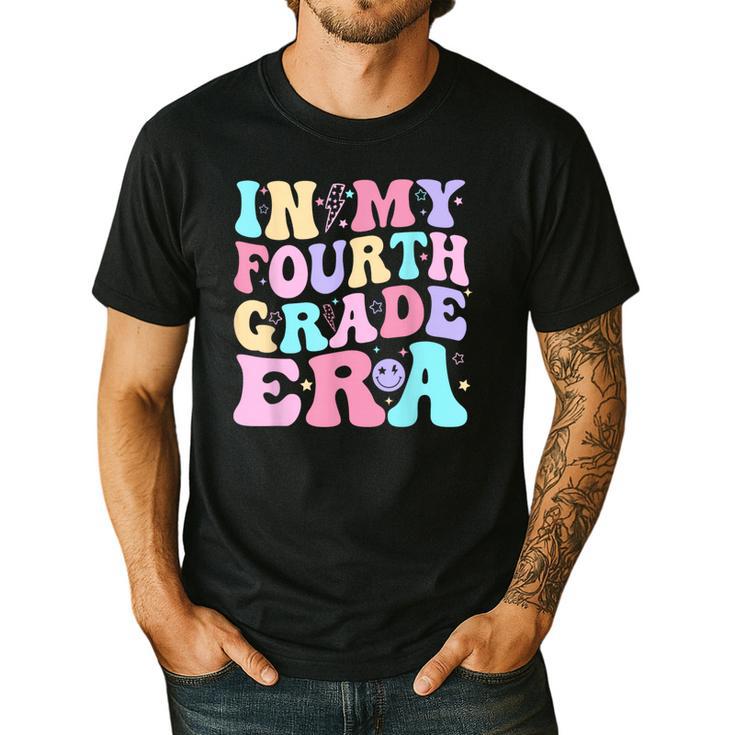 In My Fourth Grade Era Girl Back To School 4th Grade Teacher Men's Casual T-Shirt