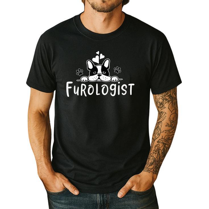 Furologist Puppy Stylist Cute Dog Groomer Men Women Men's Casual T-Shirt