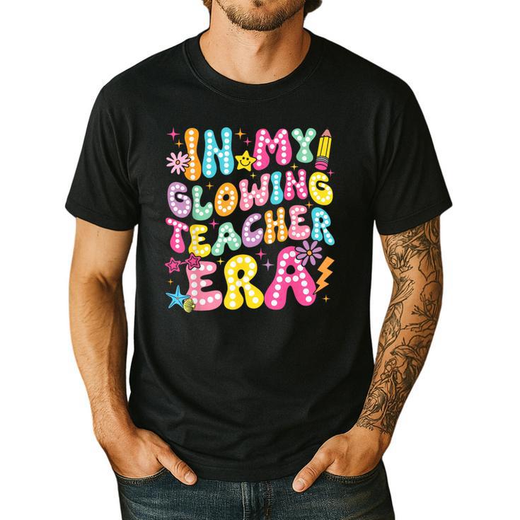 In My Glowing Teacher Era Teaching Back To School Men's Casual T-Shirt