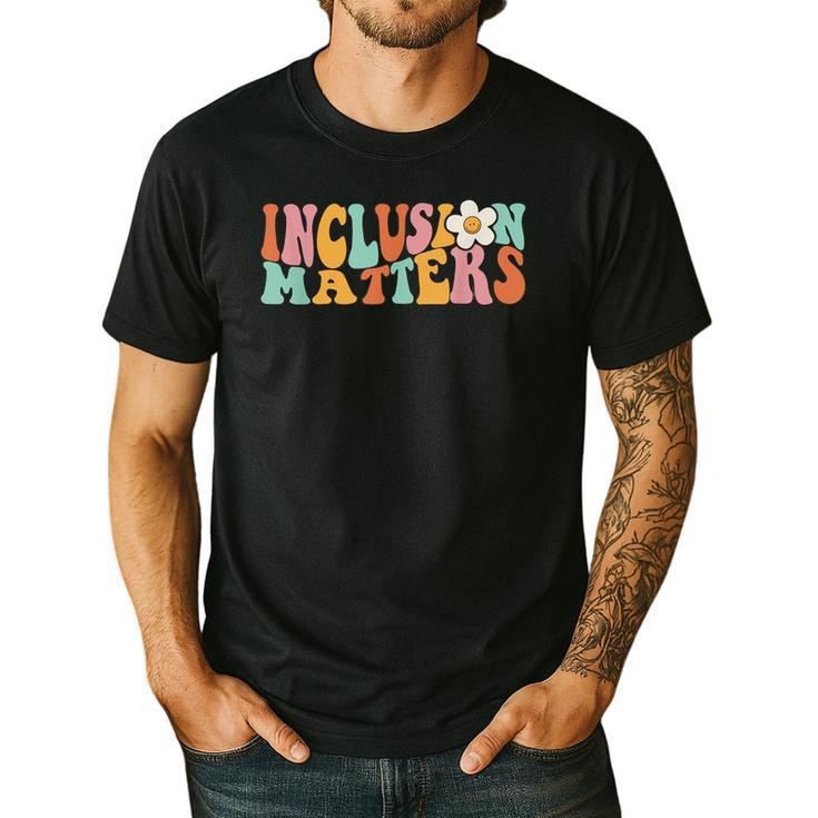 Gnoovy Vintage Inclusion Matters Special Education Teacher Men's Casual T-Shirt