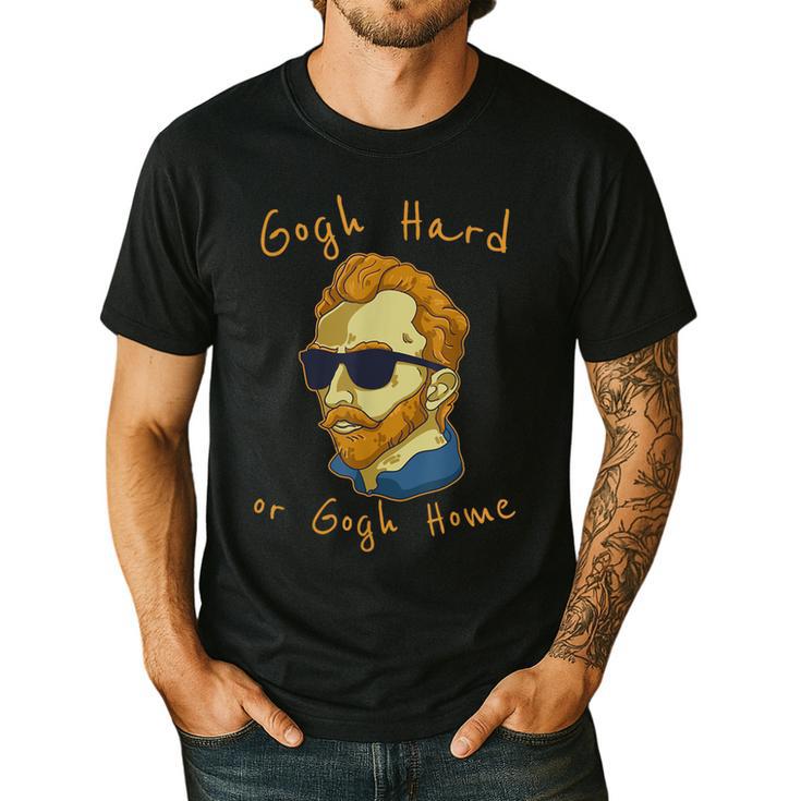 Go Hard Or Go Home Art Teacher Men's Casual T-Shirt