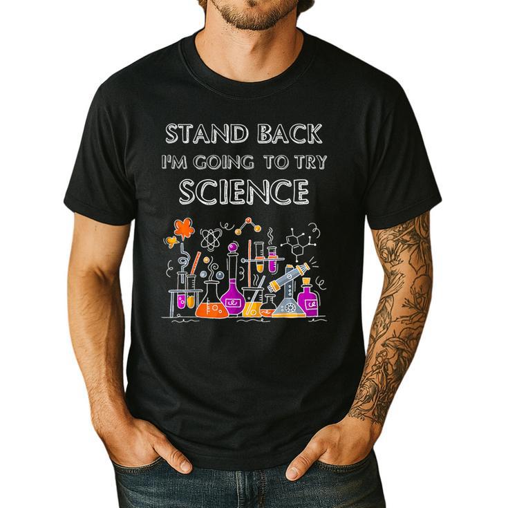 Going To Try Science Geek Nerd Tee Teacher STEM Men's Casual T-Shirt