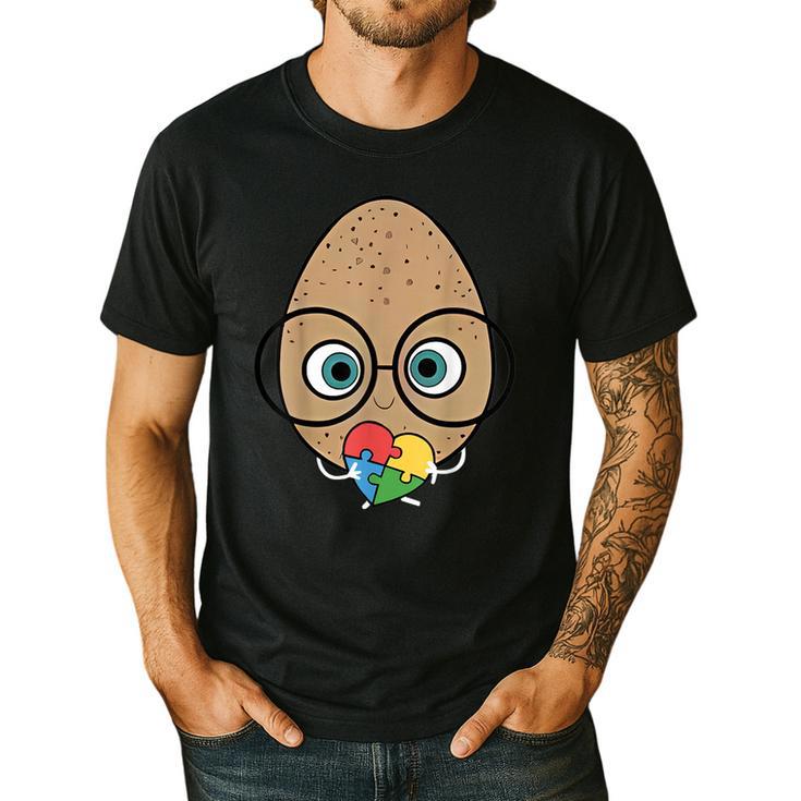 The Good Egg Teacher Halloween Costume Food Group Cute Men's Casual T-Shirt