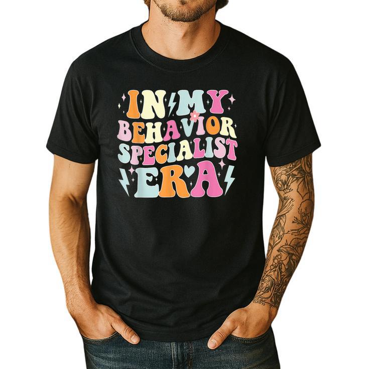 Groovy In My Behavior Specialist Era Behavior Teachers Men's Casual T-Shirt