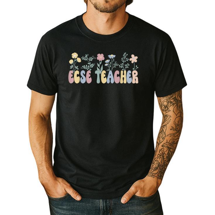Groovy ECSE Early Childhood Special Education Teacher Men's Casual T-Shirt