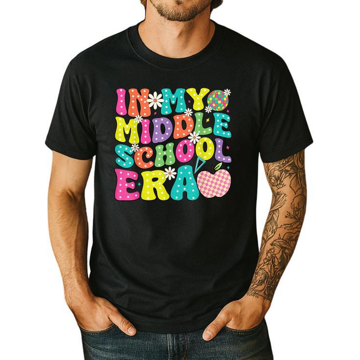 Groovy In My Middle School Era Back To School Teacher Men's Casual T-Shirt