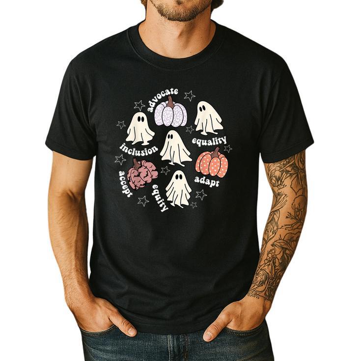 Halloween Advocate Heat Transfers Special Education Teacher Men Women Men's Casual T-Shirt