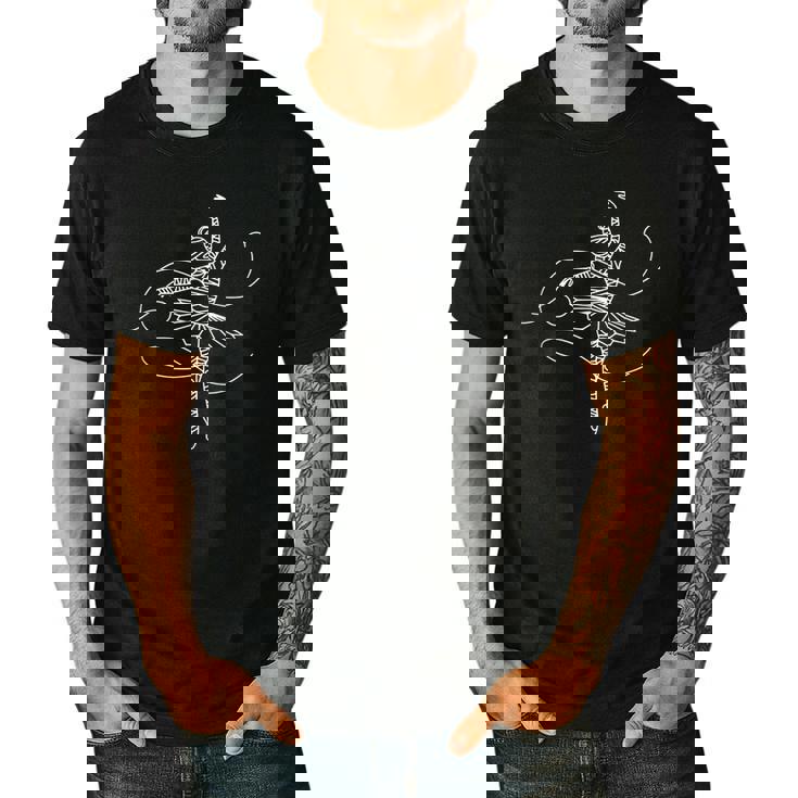 Halloween Ballet Mummy Ballerina Spooky Dance Teacher Women Men&#x27;s Casual T-Shirt