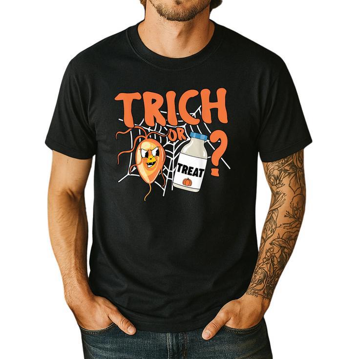 Halloween Medical Lab Science Microbiology Scientist Teacher Men Women Men's Casual T-Shirt