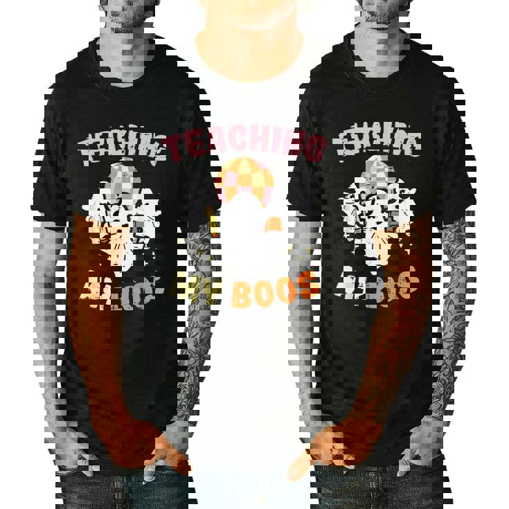 Halloween Teacher Teaching My Boos Costume Teacher Men Women Men&#x27;s Casual T-Shirt