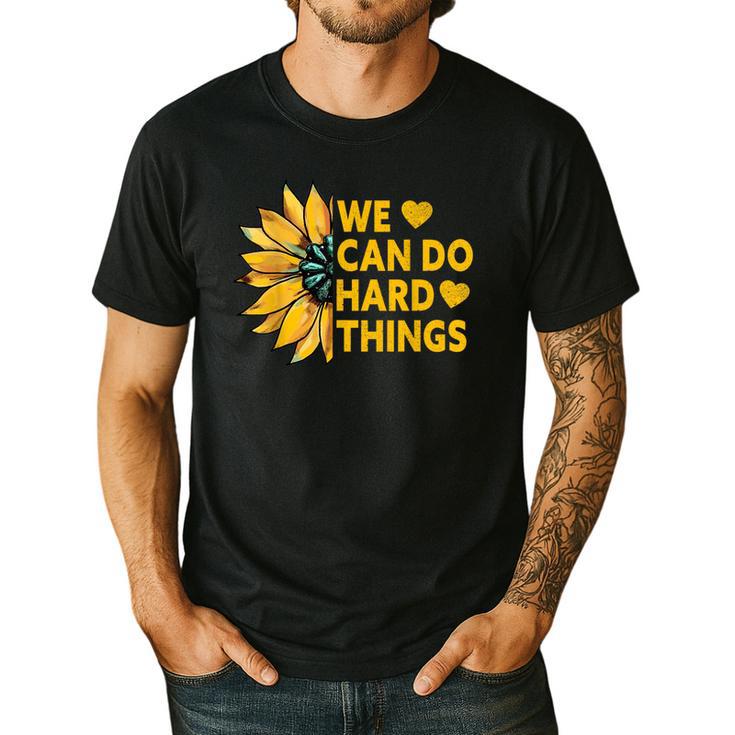 We Can Do Hard Things Kids Teacher Back To School Men's Casual T-Shirt