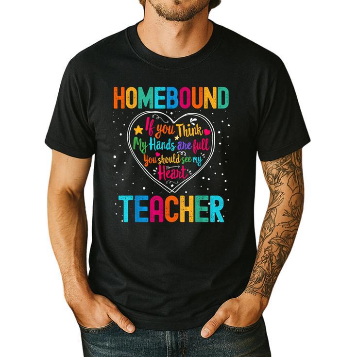 Homebound Teacher Appreciation Week Back To School Heart Men's Casual T-Shirt