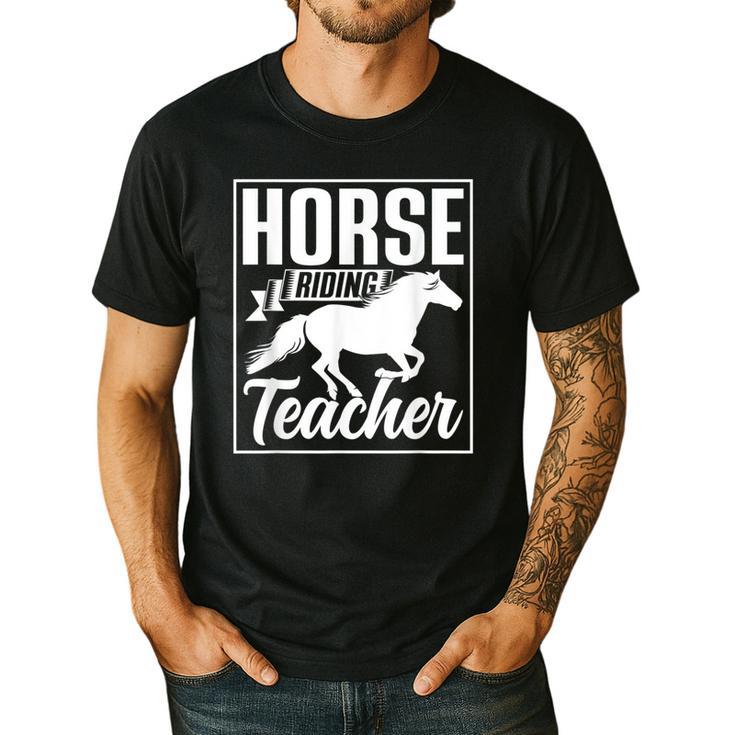 Horse Riding Teacher Rider Lover Equestrian Men Women Kids Men's Casual T-Shirt