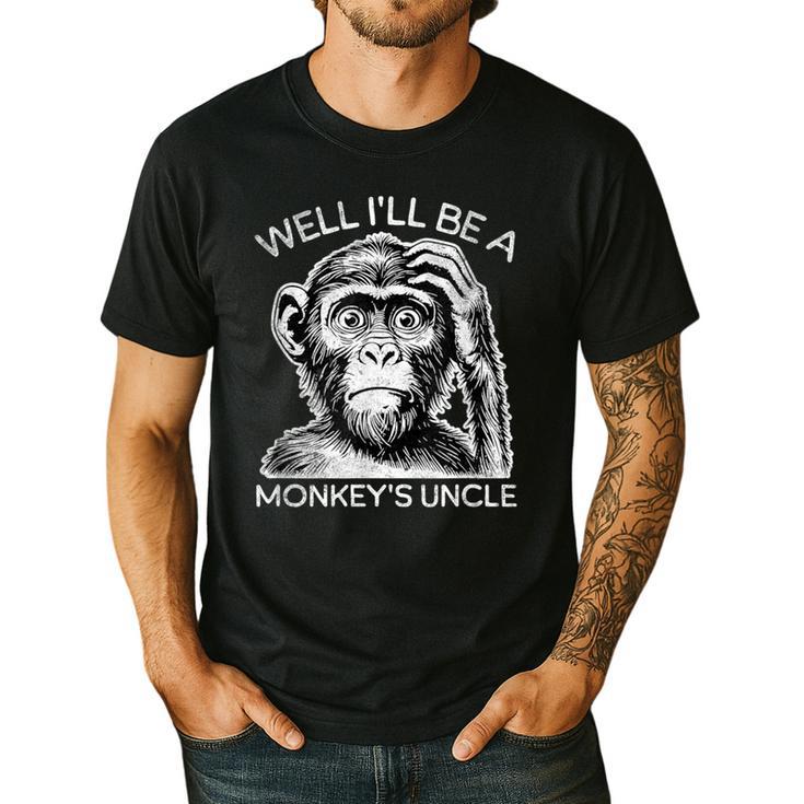Well I'Ll Be a Monkey's Uncle Teacher And Student Men's Casual T-Shirt