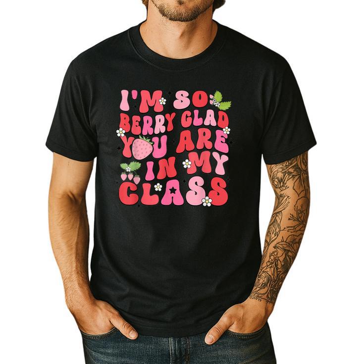 I'm So Berry Glad You Are Strawberry Elementary Teacher Men's Casual T-Shirt I'm So Berry Glad You Are Strawberry Elementary Teacher Men's Casual T-Shirt