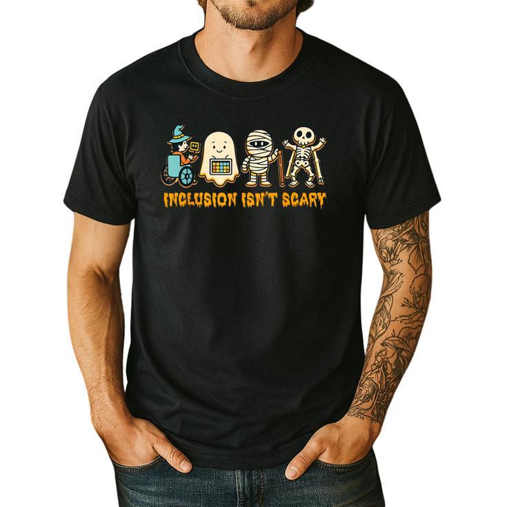 Inclusion Isn't Scary Halloween Sped Teacher Women Men Men's Casual T-Shirt