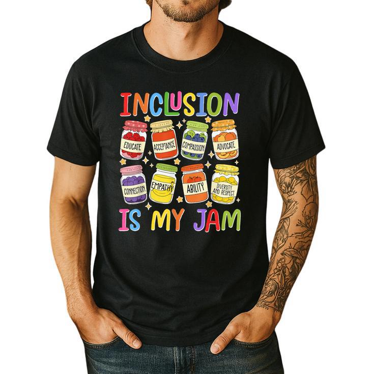 Inclusion Is My Jam SPED Teacher Special Education Teacher Men's Casual T-Shirt