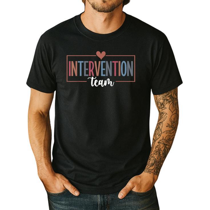 Intervention Team Best Intervention Teacher Squad Men's Casual T-Shirt