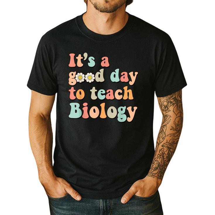 It's A Good Day To Teach Biology Biology Teacher Men's Casual T-Shirt