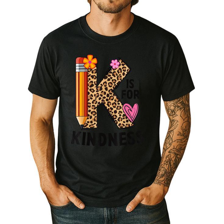 K Is For Kindness Unity Day Teacher Kids Men's Casual T-Shirt K Is For Kindness Unity Day Teacher Kids Men's Casual T-Shirt