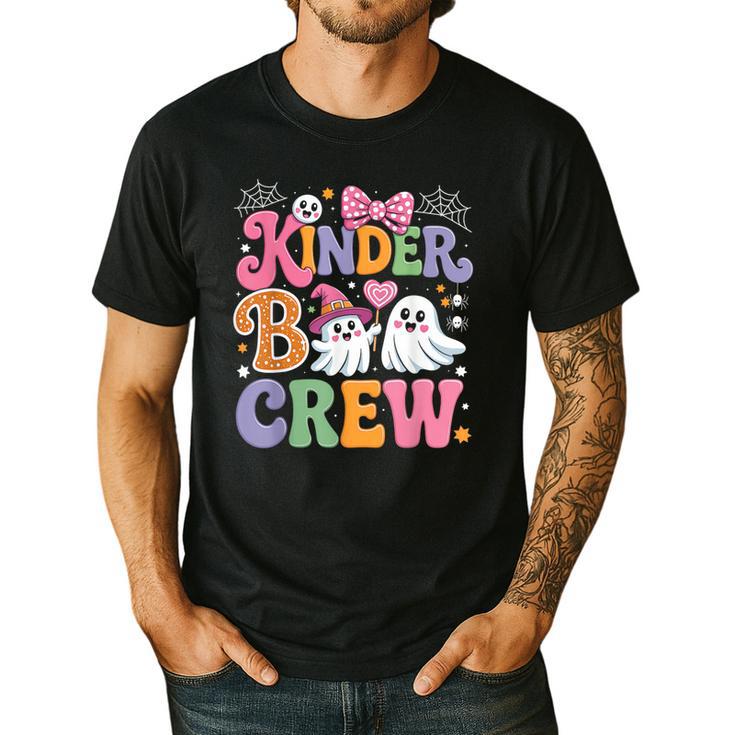 Kinder Boo Crew Kindergarten Teacher Student Halloween Men's Casual T-Shirt