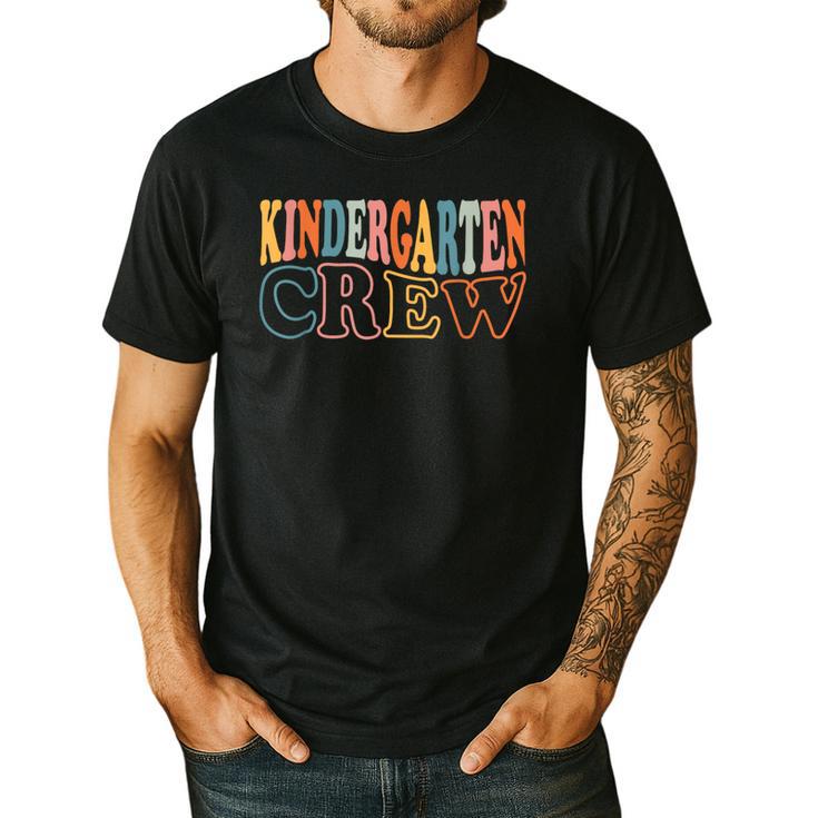 Kinder Crew Kindergarten Teacher First 1st Day Of School Men's Casual T-Shirt