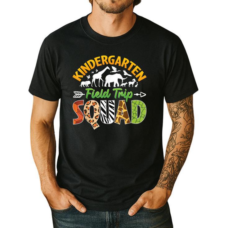 Kindergarten Zoo Field Trip Squad Matching Teacher Students Men's Casual T-Shirt