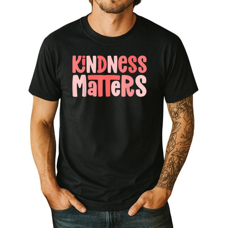 Kindness Matters Anti Bullying Shirts Teacher Child Men's Casual T-Shirt