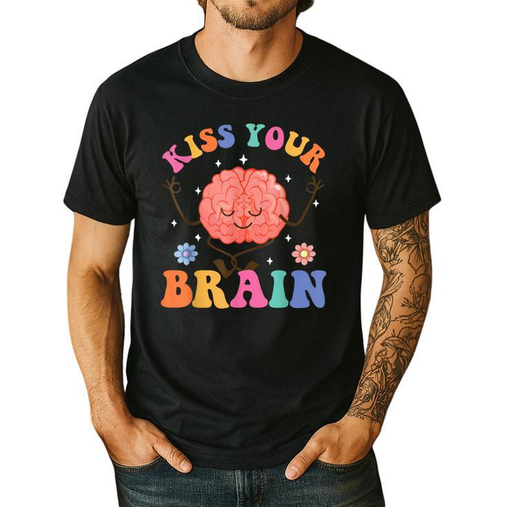 Kiss Your Brain Sped Teacher Appreciation Back To School Kid Men's Casual T-Shirt