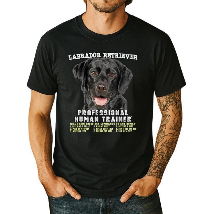 Labrador Retriever Lab Professional Human Trainer Men's Casual T-Shirt