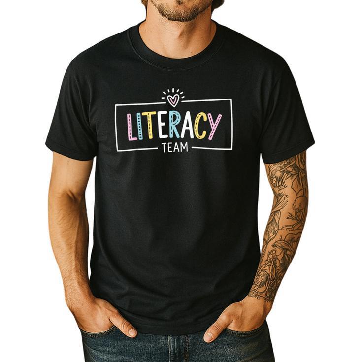 Literacy Team Teacher Men's Casual T-Shirt