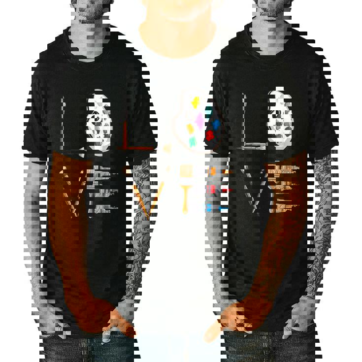 Love Art For Artist Art Teacher Men&#x27;s Casual T-Shirt