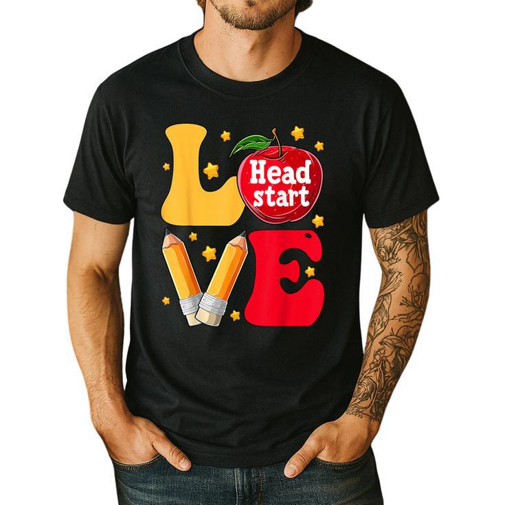 Love Headstart Head Start Teachers First Day Of School Men's Casual T-Shirt
